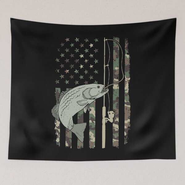 Item preview, American Flag Fishing Camo Military Themed  designed and sold by alenaz.