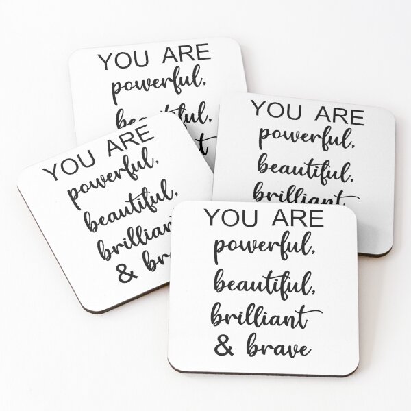 Item preview, You Are Powerful, Beautiful, Brilliant & Brave designed and sold by Faizacreations.