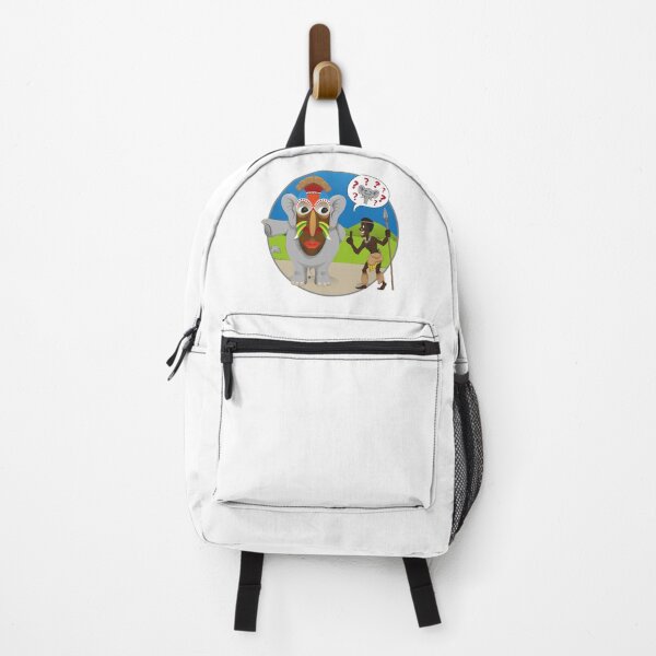 Item preview, Illustrated charge representing an undercover elephant deceiving an African hunter. Ideal for educational and cultural materials designed and sold by LucianoCosmo.