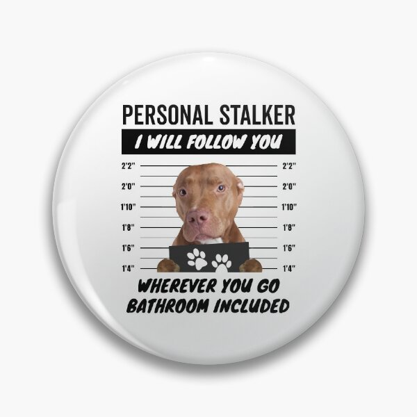Item preview, Red Nose American Pitbull Terrier Personal Stalker designed and sold by More Cute Dogs.