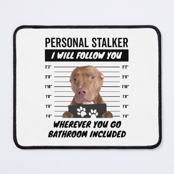 Item preview, Red Nose American Pitbull Terrier Personal Stalker designed and sold by More Cute Dogs.