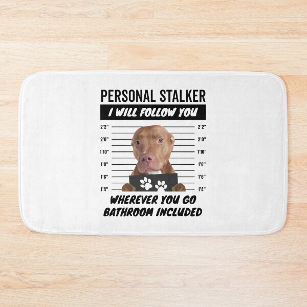 Item preview, Red Nose American Pitbull Terrier Personal Stalker designed and sold by More Cute Dogs.