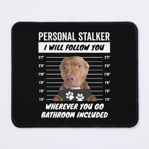Item preview, Red Nose American Pitbull Terrier Personal Stalker designed and sold by More Cute Dogs.