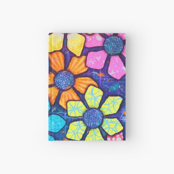 "Flower Power" Original Design by PhillipaheART Hardcover Journal