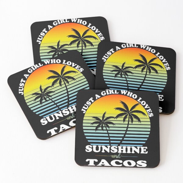 Item preview, just a girl who loves sunshine and tacos designed and sold by caphatshirt.
