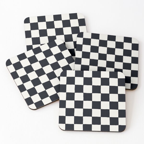 Item preview, Black and white chequerboard pattern Checkerboard Checkers designed and sold by Erin Kendal.