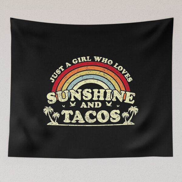 Item preview, just a girl who loves sunshine and tacos designed and sold by caphatshirt.