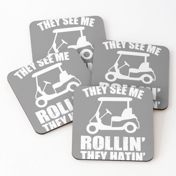 Item preview, Y See Me Rollin Y Hatin Golf Cart Meme designed and sold by DyanStoy.
