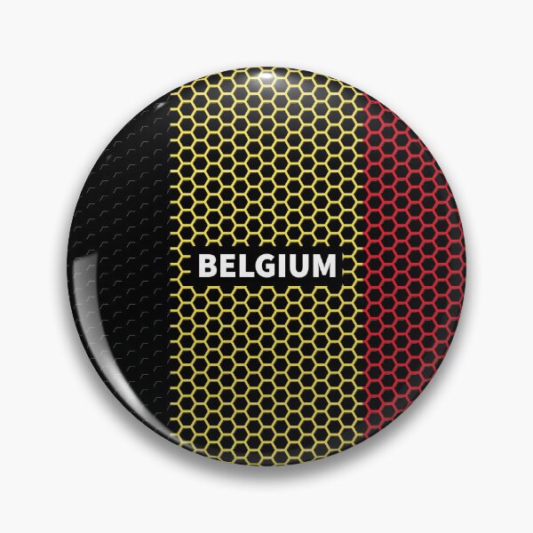 Item preview, Belgium Flag With Honeycomb Design designed and sold by RaybenMedia.
