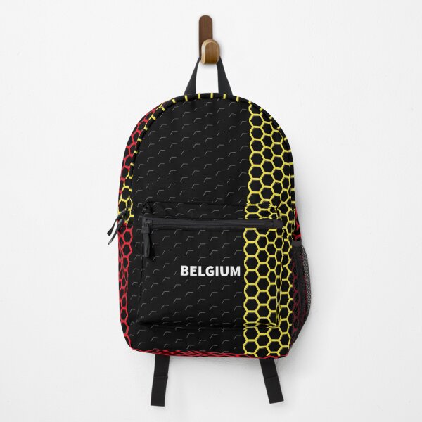 Item preview, Belgium Flag With Honeycomb Design designed and sold by RaybenMedia.