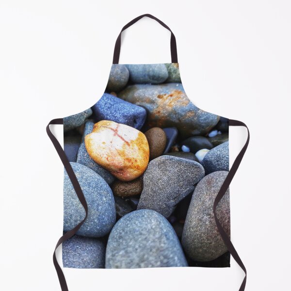 Item preview, Beach Pebbles Blue Greys with Orange designed and sold by Beachy.