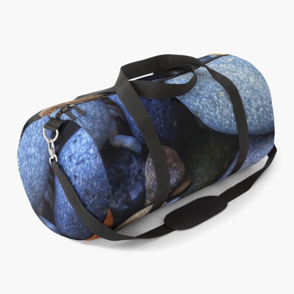 Item preview, Beach Pebbles Blue Greys with Orange designed and sold by Beachy.