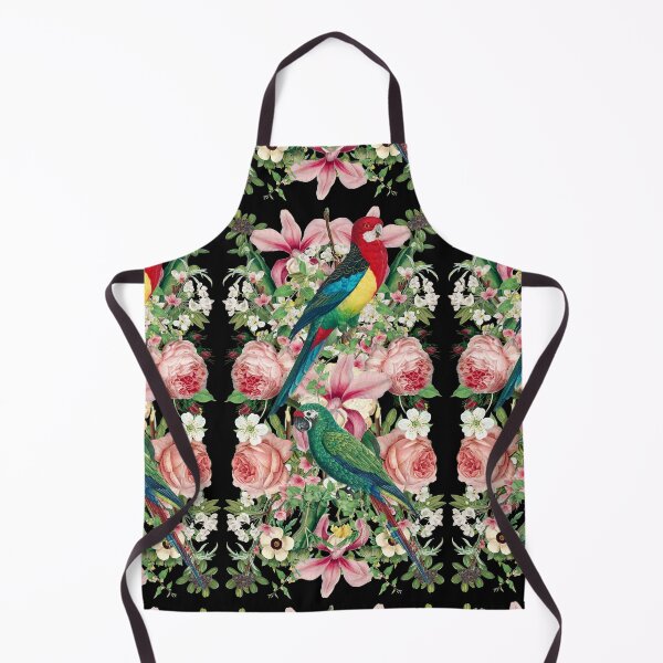 Item preview, Tropical Retro Vintage Parrots With Exotic Flowers designed and sold by TrulyEpoque.