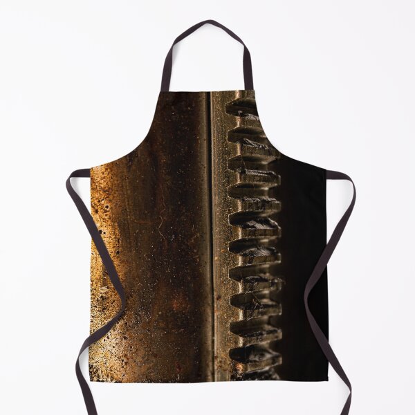 Item preview, Vertical straight metal gears of industrial machinery grime and greasy designed and sold by James-Cole.