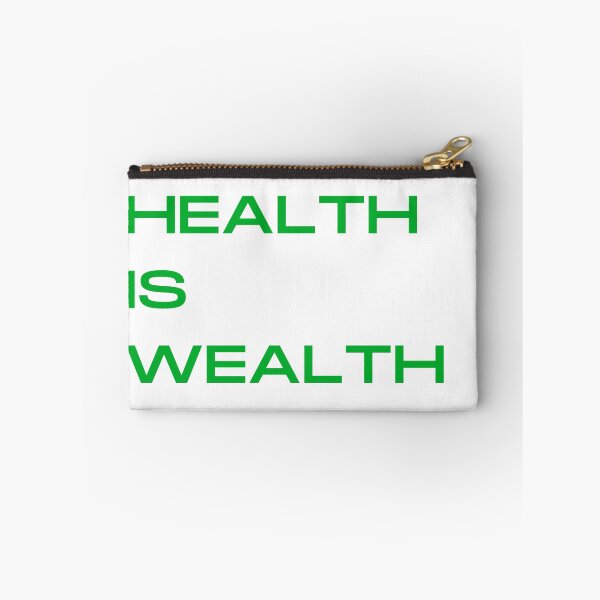 Item preview, Health is Wealth (block) designed and sold by BookishBish.