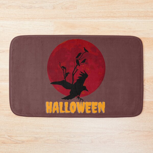 Item preview, Halloween moon and the crows designed and sold by Trianglegreen.