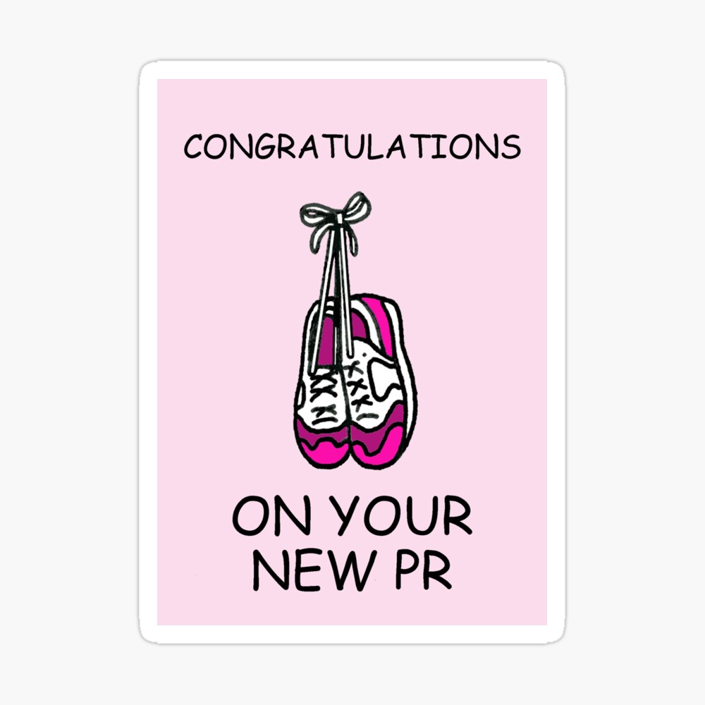 Congratulations on Your New Running PR Postcard for Sale by KateTaylor