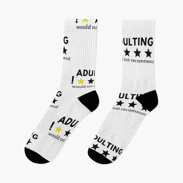 Item preview, Adulting would not recommend - best sticker design designed and sold by WeedHighLife.