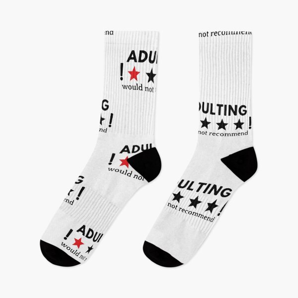 Item preview, Adulting would not recommend - best sticker design designed and sold by WeedHighLife.