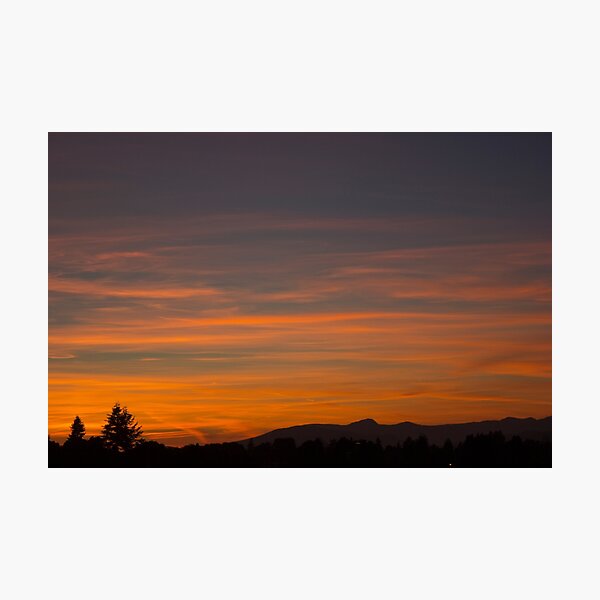 The land the sunset washes Photographic Print