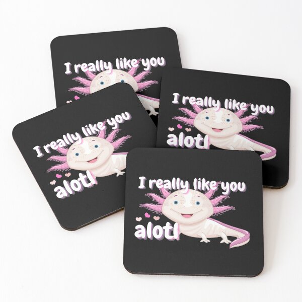 Item preview, I really like you alotl - Cute axolotl salamander designed and sold by For the love of Pixels.