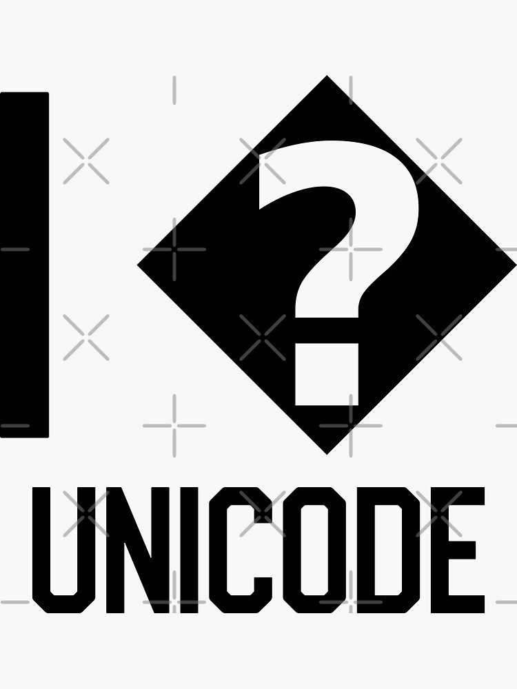 I ? Unicode Funny Software Engineer Design Black Text by geeksta