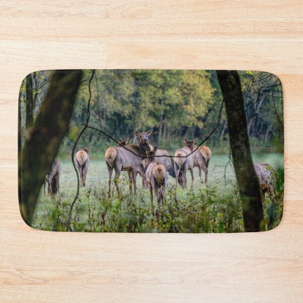 Item preview, Female Elk Herd Through The Woods designed and sold by mljdwhite.