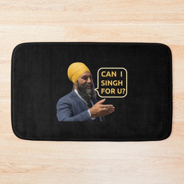 Item preview, Jagmeet Singh saying "Can I Singh For U" designed and sold by ThreadTitan.