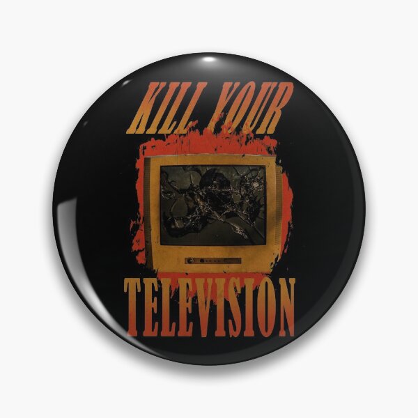 Item preview, Kill Your Television, Retro, Fake News Vintage Box TV Smashed designed and sold by ArtOfRebellion.