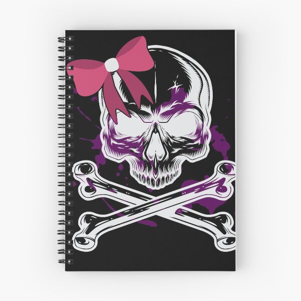 Item preview, Cute skull with a bow and cross bone  designed and sold by fatshirt.