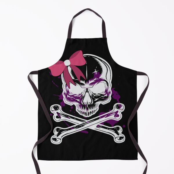 Item preview, Cute skull with a bow and cross bone  designed and sold by fatshirt.