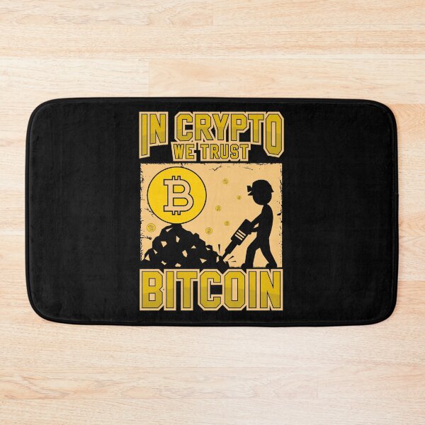 Item preview, In Crypto We Trust, Bitcoin, BItcoin Vector, Bitcoin Graphic, bitcoin t-shirt, Cryptocurrency, Cryptocurrency t-shirt design, bitcoin mining, mining, Bitcoin Sticker, Bitcoin Miner Sticker designed and sold by ShaykhUmer.