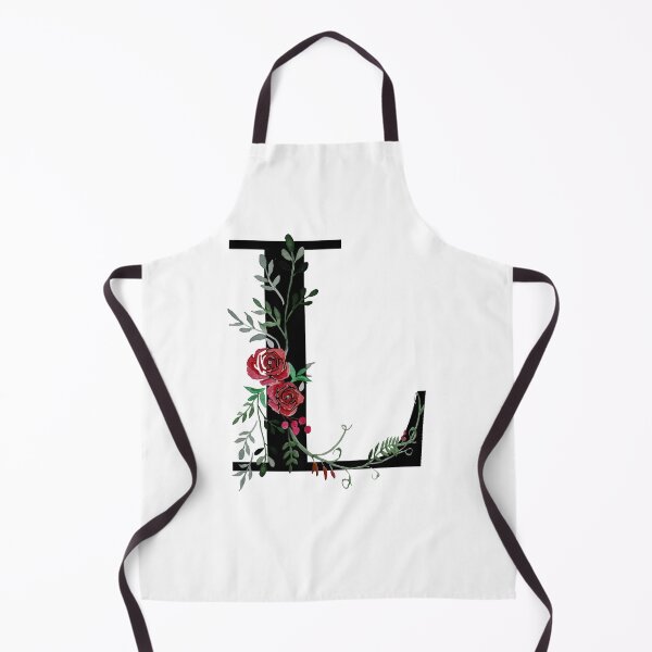 Item preview, Letter L Initials monogram floral designed and sold by Saba-Red-Ideas.