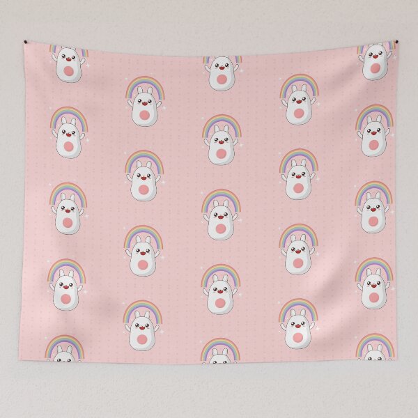 Item preview, Kawaii bunny and rainbow designed and sold by pnkpopcorn.
