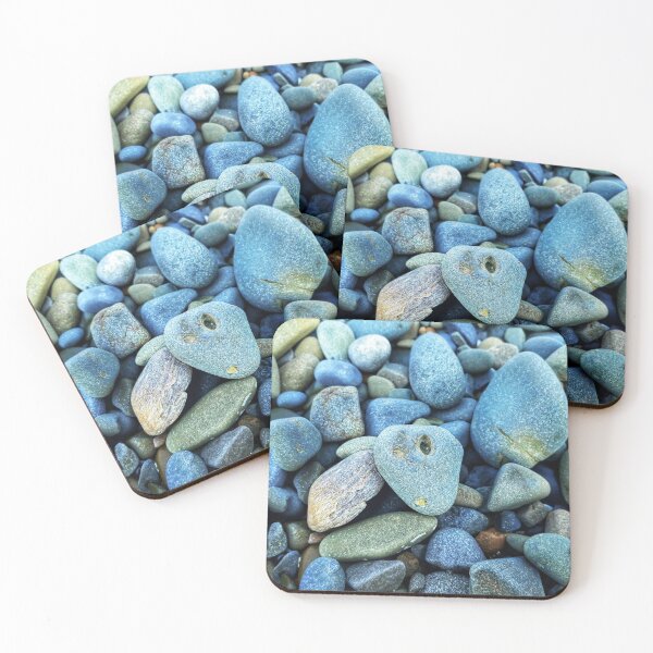Item preview, Beach Pebbles Vintage Blue Grey Colors designed and sold by Beachy.