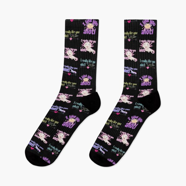 Artikelvorschau, Ich mag dich wirklich alotl - Süße Axolotl-Salamander-Kollektion entworfen und verkauft von For the love of Pixels.