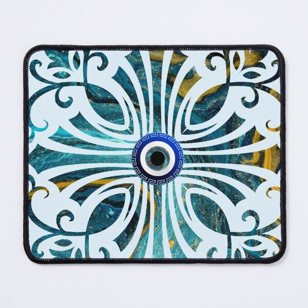Item preview, Mati Evil Eye Marble Sky Blue Cross Yiorgos Collection designed and sold by Yiorgos Designs.