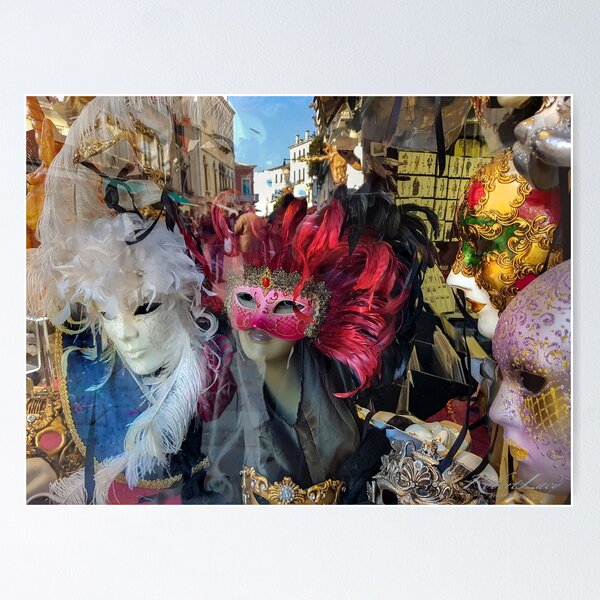 Máscara veneciana de baile de demonio horrible para disfraz de fiesta de  Halloween (rosa), Rosado