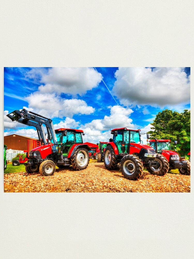 Lille bitte tilskadekomne skuffe Brand New Red Tractors" Photographic Print for Sale by Paul Thompson  Photography | Redbubble