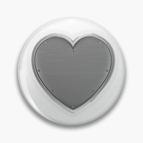 Item preview, metallic chrome heart designed and sold by Razzarts.