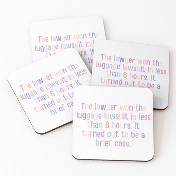 Item preview, Lawyer joke/pun - funny lawyer gift (color) #4 designed and sold by PickaSticka.