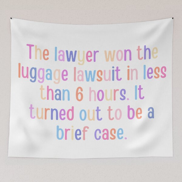 Item preview, Lawyer joke/pun - funny lawyer gift (color) #4 designed and sold by PickaSticka.