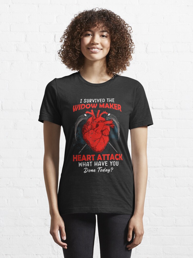 Survived Widow Maker Heart Attack Survivor Recovery Essential T-Shirt for  Sale by caral8