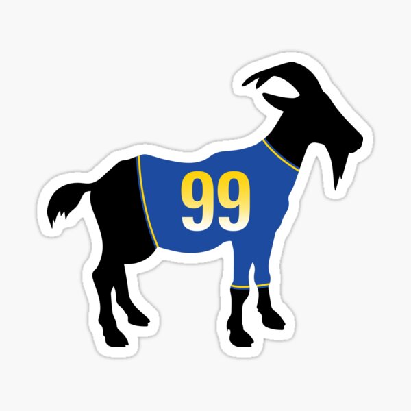 Aaron Donald for Los Angeles Rams: Throwback Jersey - NFL Removable Wall Decal Giant Athlete + 2 Wall Decals 34W x 51H