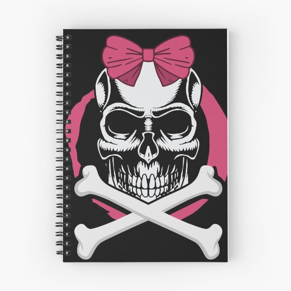 Item preview, Cute skull with a bow and cross bone  designed and sold by fatshirt.