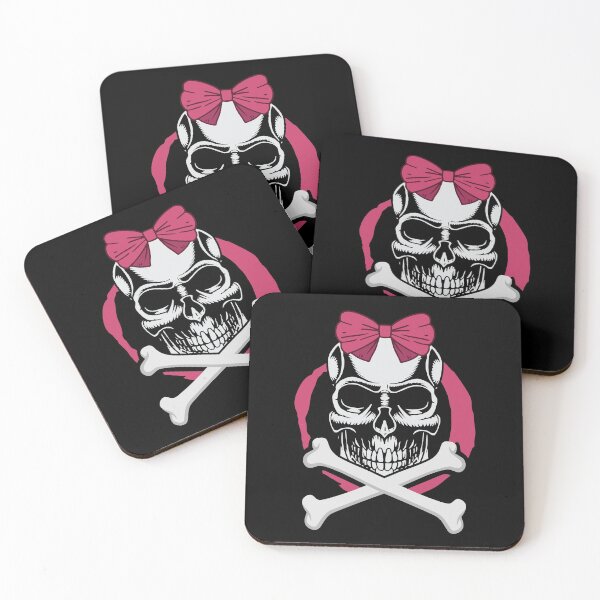 Item preview, Cute skull with a bow and cross bone  designed and sold by fatshirt.