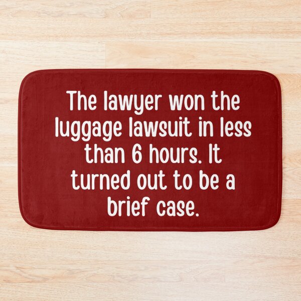 Item preview, Lawyer joke/pun - funny lawyer gift (white/grey) #4 designed and sold by PickaSticka.