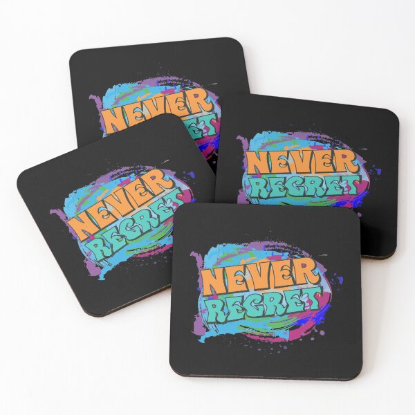 Item preview, Never Regret, Motivation T-shirt design, motivational, quote, quote t-shirt design, painting style t-shirt design, artistic t-shirt design, art, style, paint, quote sticker designed and sold by ShaykhUmer.