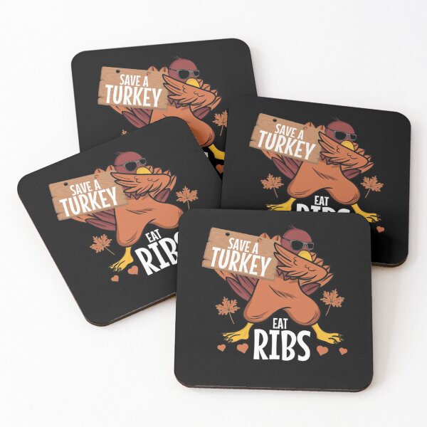 Item preview, Save a Turkey Eat Ribs - Thanksgiving Family Reunion Pullover Hoodie designed and sold by FideliaShop.