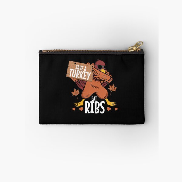 Item preview, Save a Turkey Eat Ribs - Thanksgiving Family Reunion Pullover Hoodie designed and sold by FideliaShop.